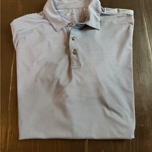 Men's Walter Hagen Striped Polo Shirt - Blue and White